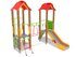 Set cu două turnuri cu podeț pentru loc de joacă - BGL-00803 miniatura 1