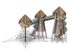 Turnuri triple cu tobogane și structură de frânghii - BGL-1433 imagine 6