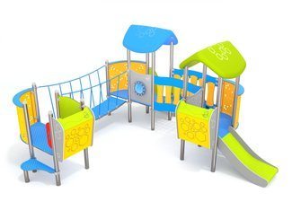 Set cu trei turnuri pentru copii mici pentru loc de joacă - BGL-7103 imagine principala