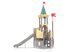 Castel cu un turn pentru loc de joacă cu tobogan - BGL-8604 imagine 2